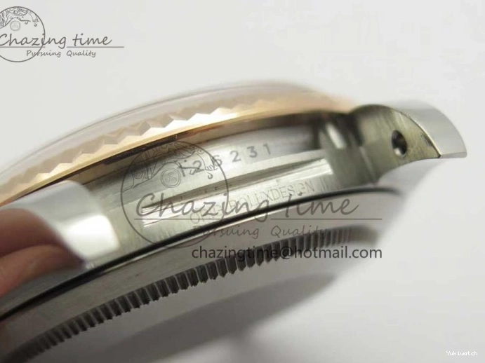 Black 904 36mm Jubilee Wrapped RG Bracelet 116231 GMF SS SS RG DateJust on Dial Diam A2836 Wrapped 0313